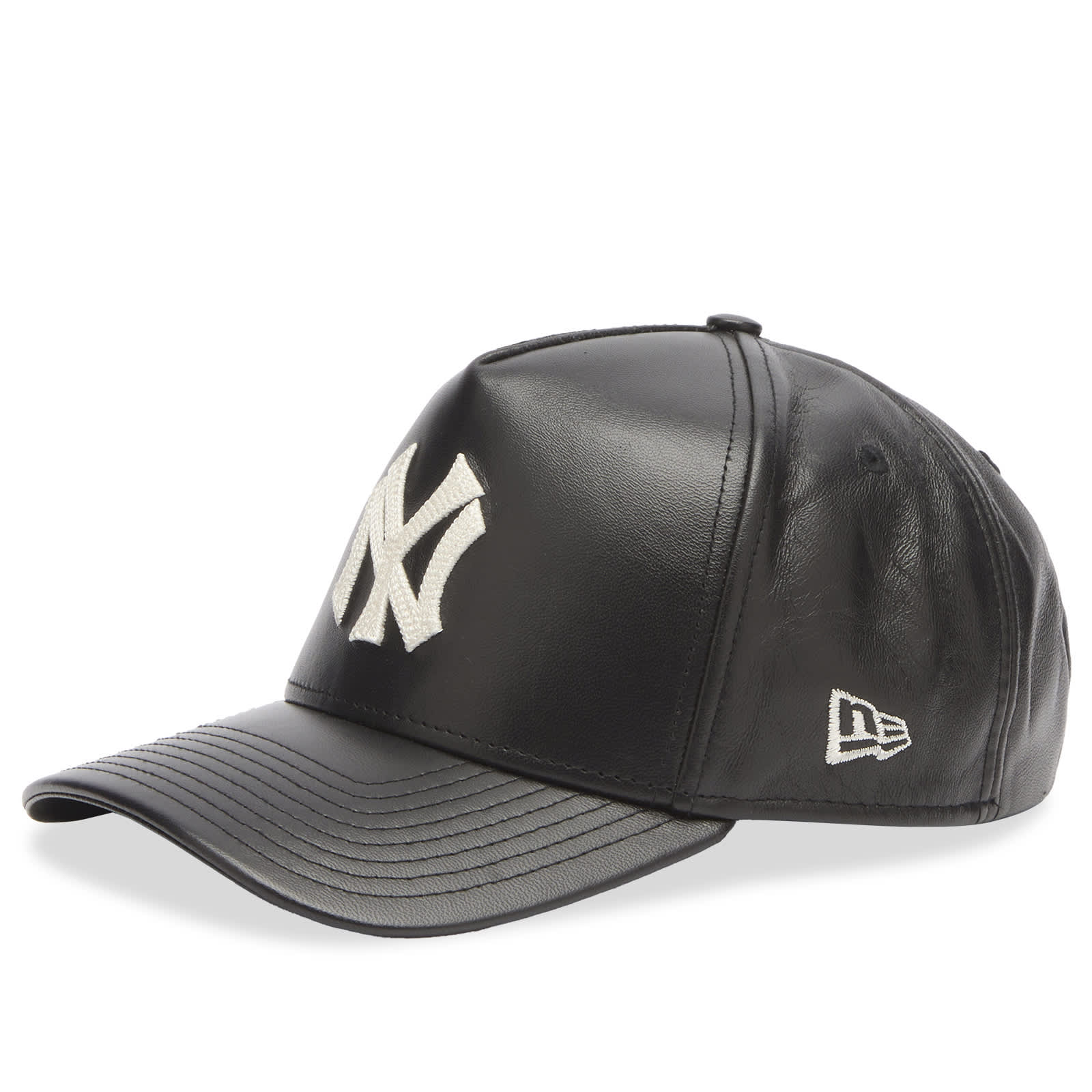New Era New York Yankees Leather 9Forty A-Frame - Black