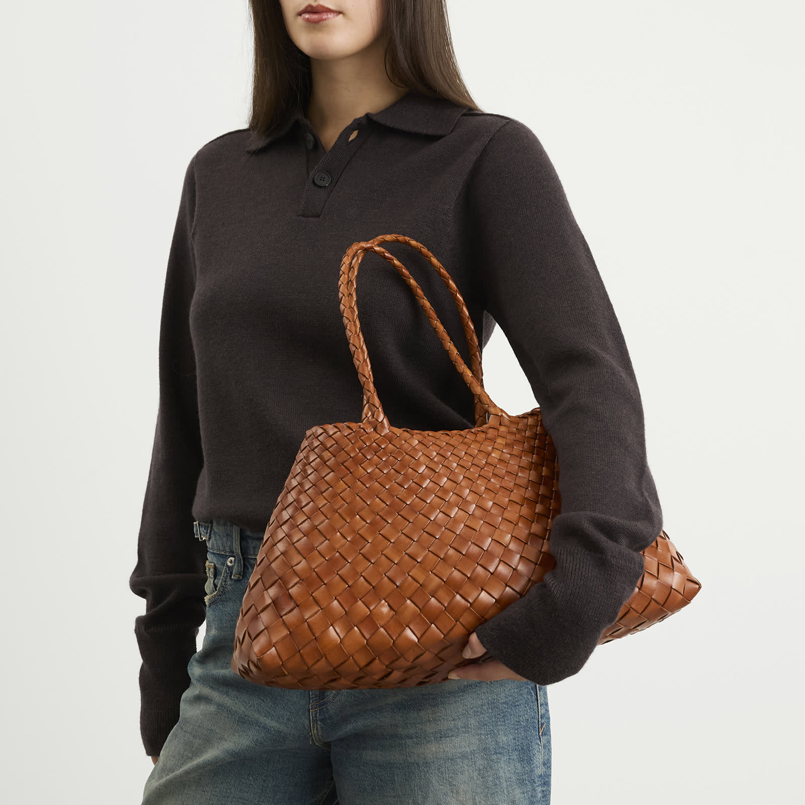 Dragon Diffusion Santa Croce Large Bag - Tan