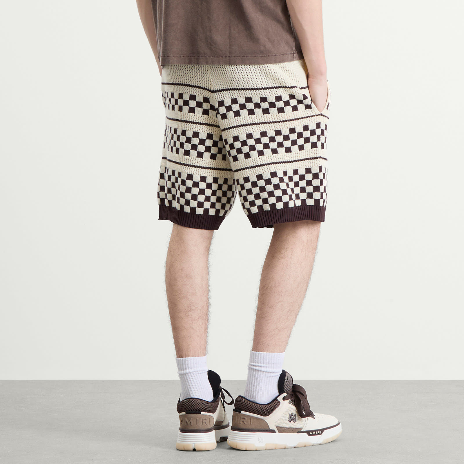 AMIRI Checkered Mesh Shorts