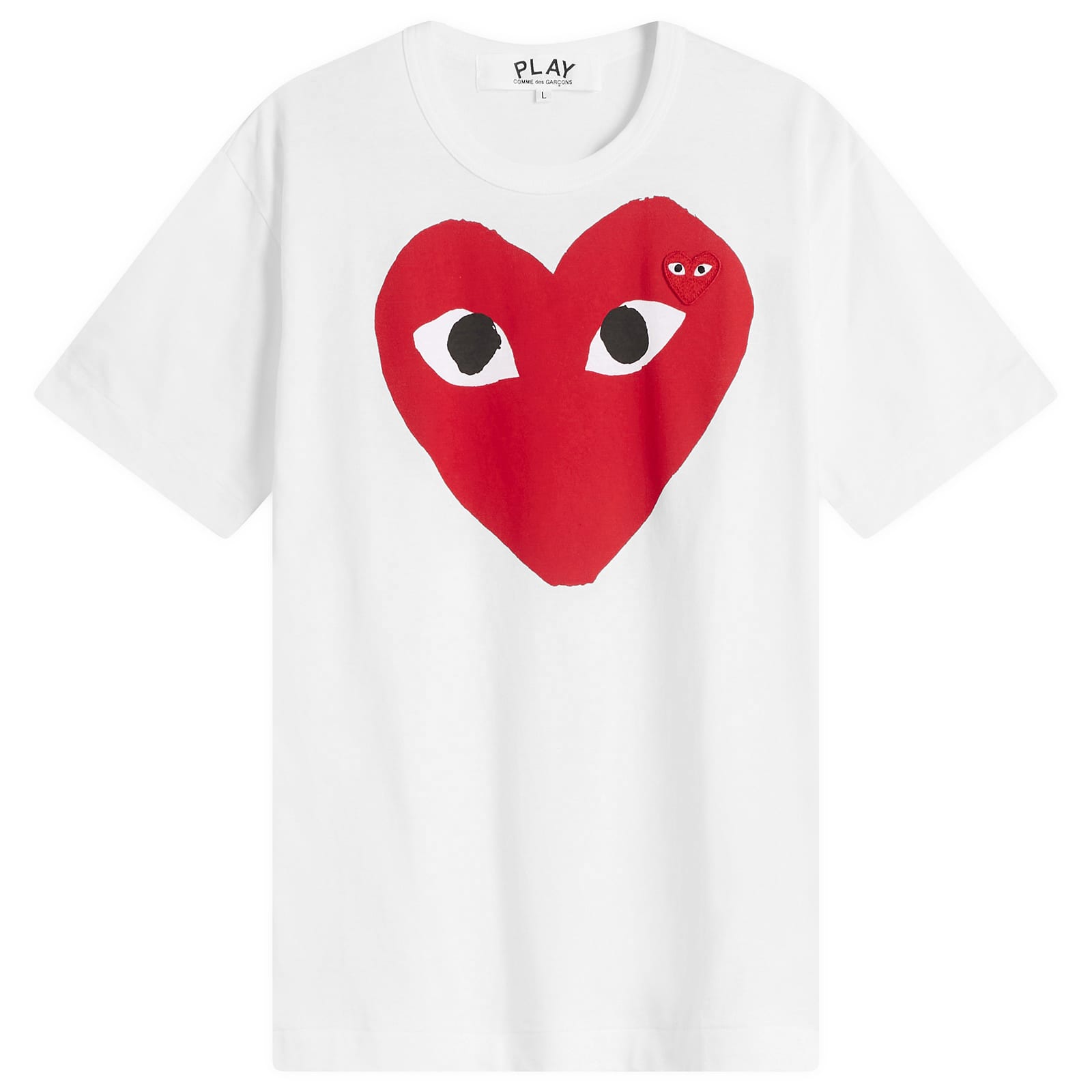 Comme des Garçons Play Oversized Heart T-Shirt - White