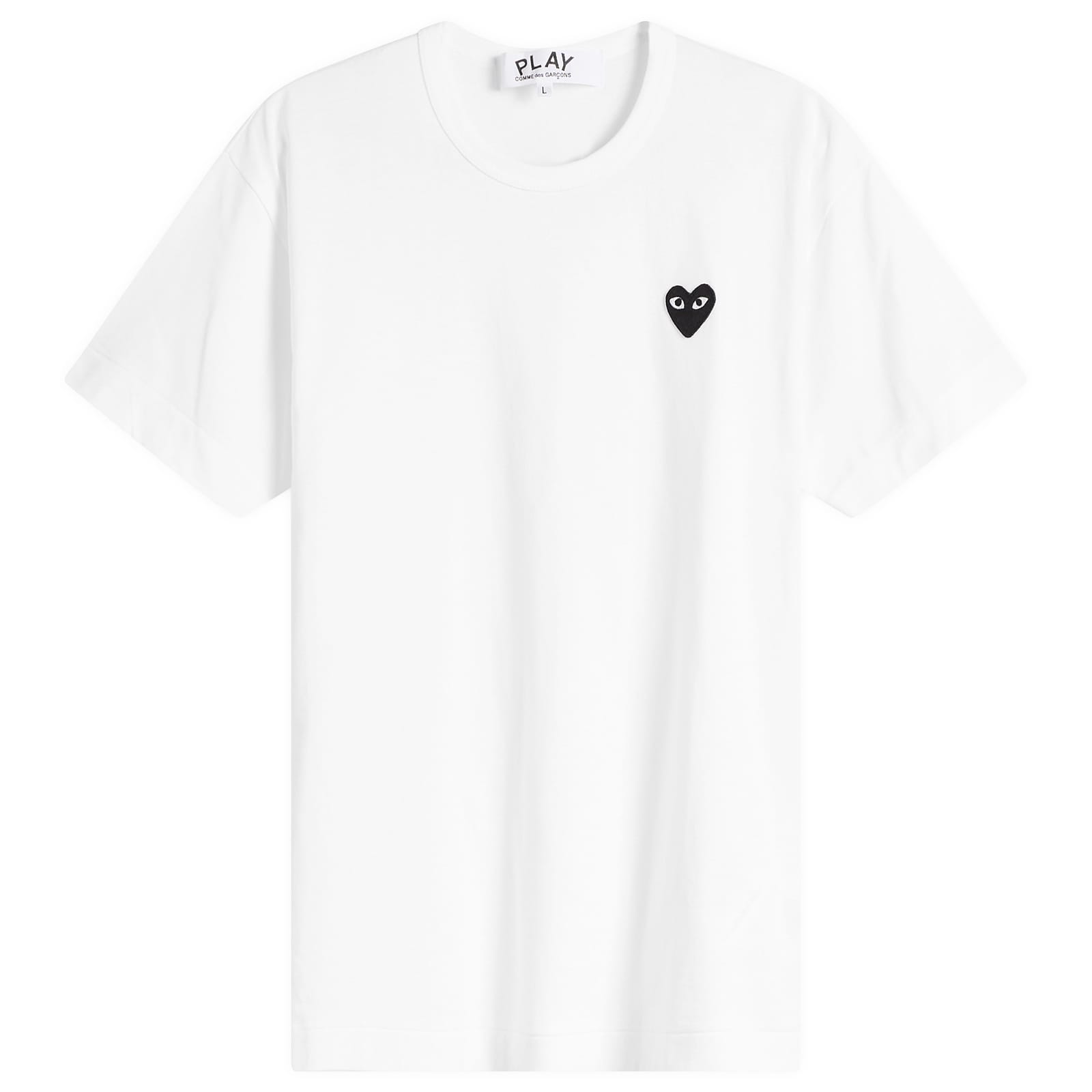 Comme des Garçons Play Basic Logo T-Shirt - White & Black