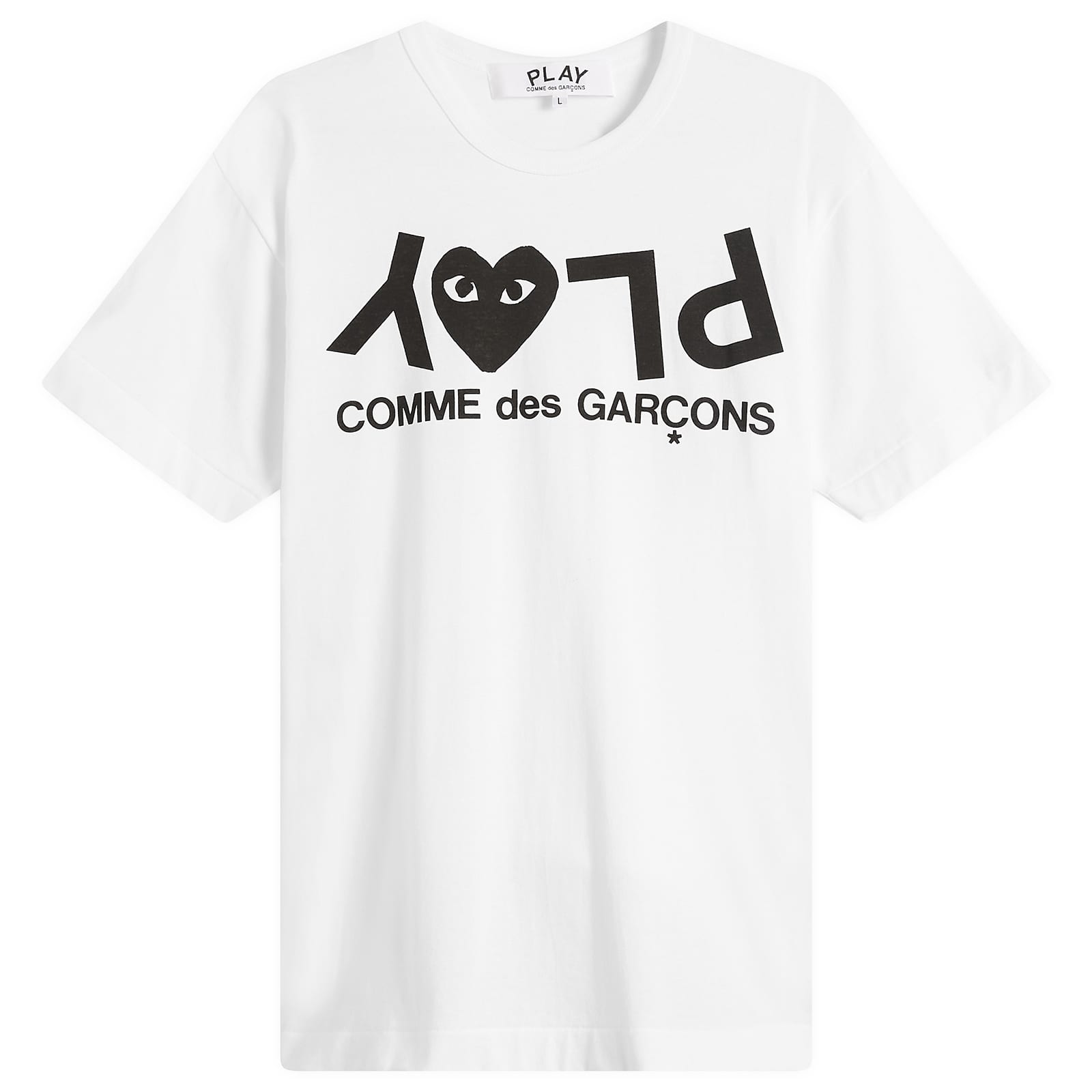 Comme des Garçons Play Logo Print T-Shirt - White