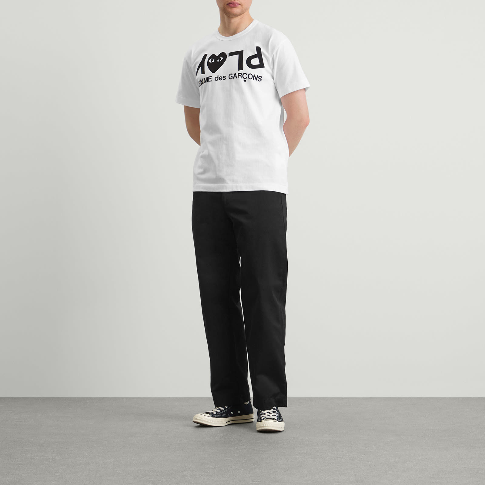 Comme des Garçons Play Logo Print T-Shirt - White