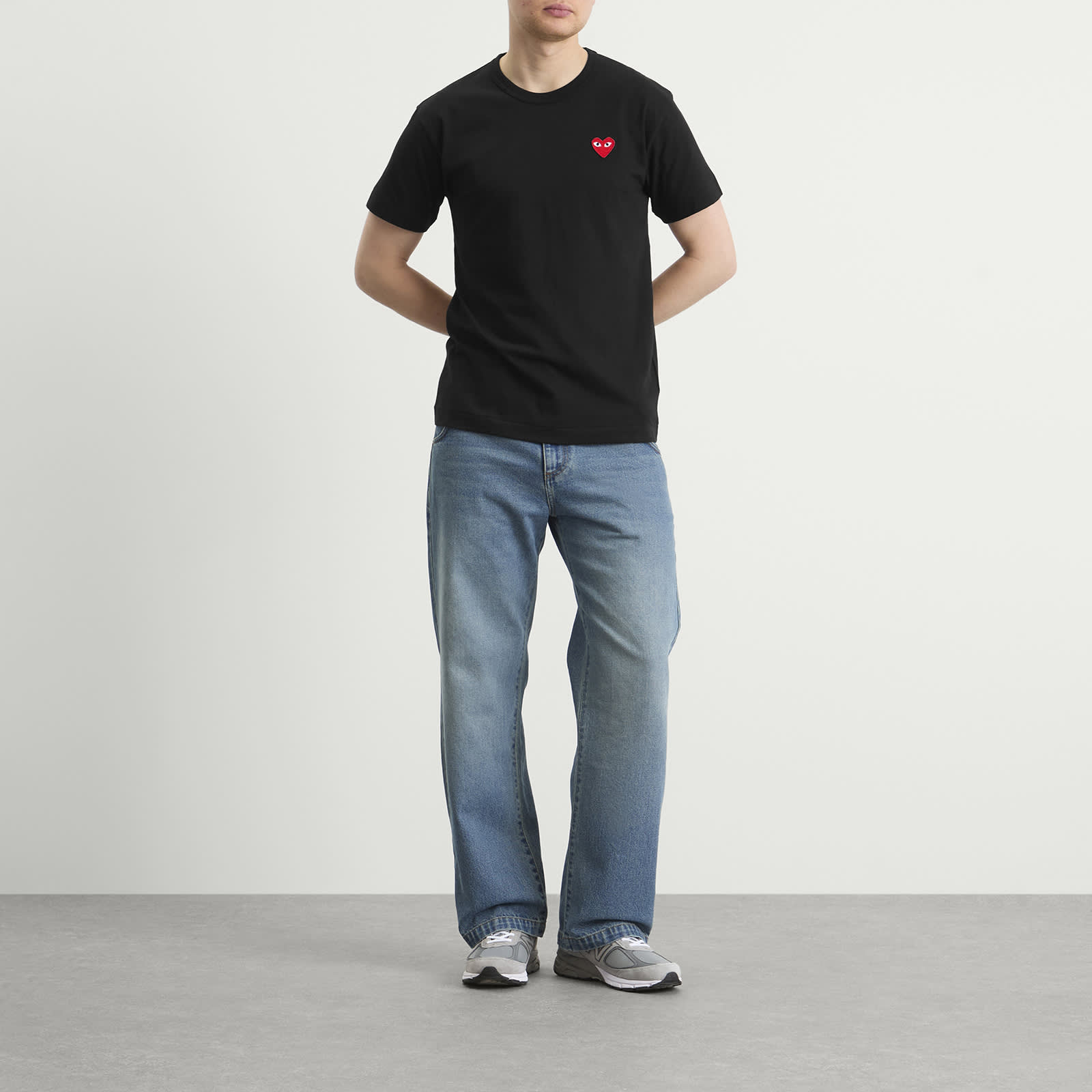 Comme des Garçons Play Basic Logo T-Shirt - Black