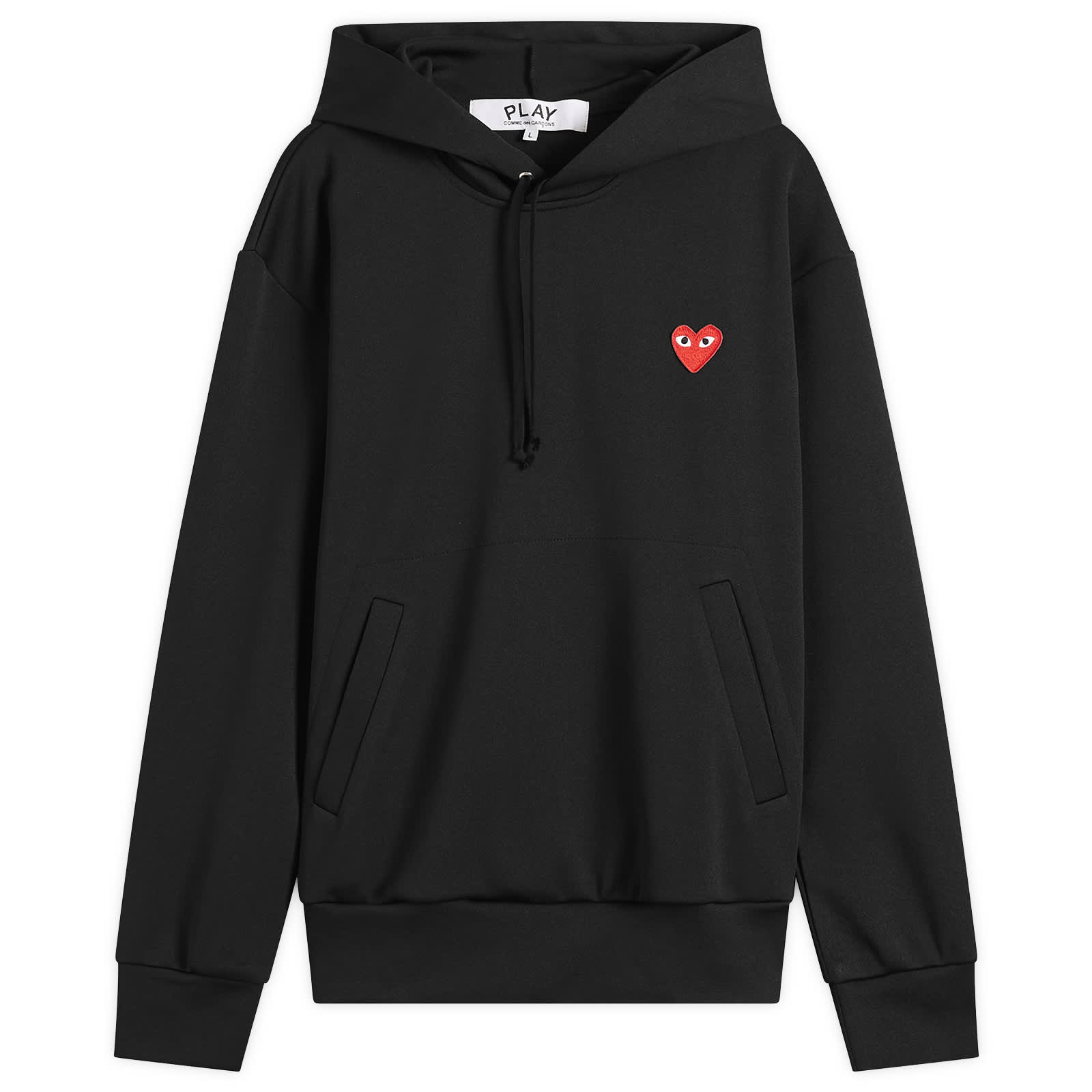 Comme des Garçons Play Pullover Hoodie - Black