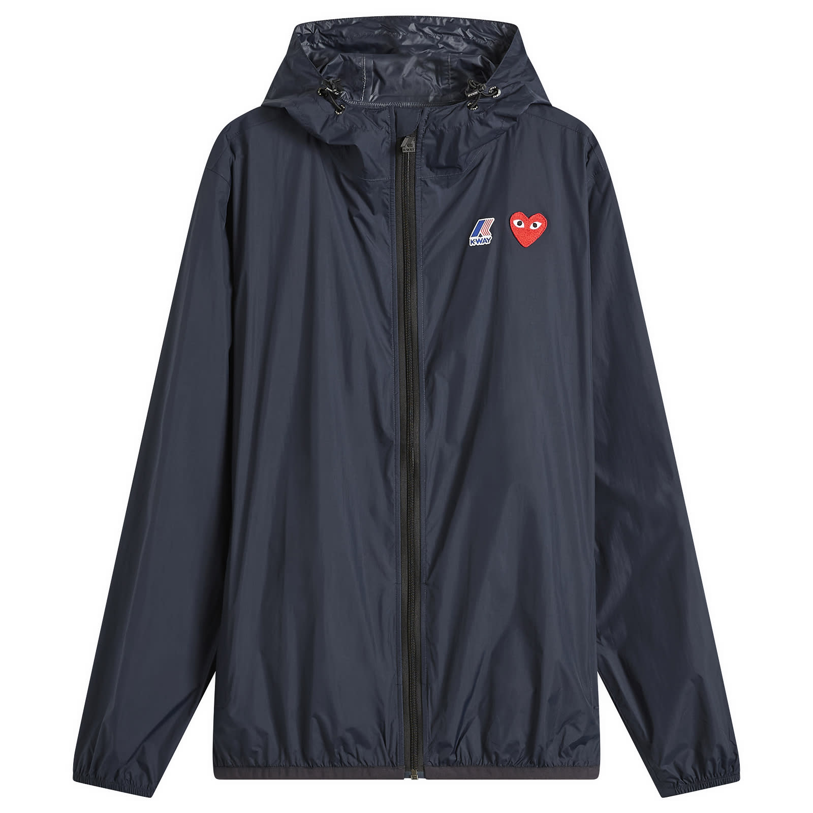 Comme des Garçons Play x K-Way Full Zip Packable Jacket - Navy