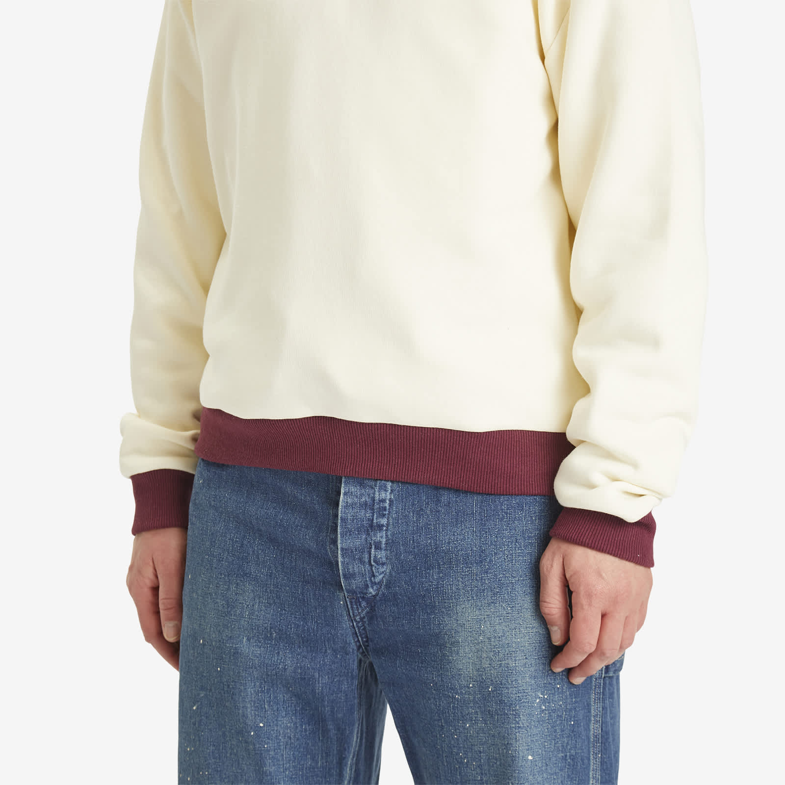 Dubbleware Contrast Quarter Zip Sweatshirt
