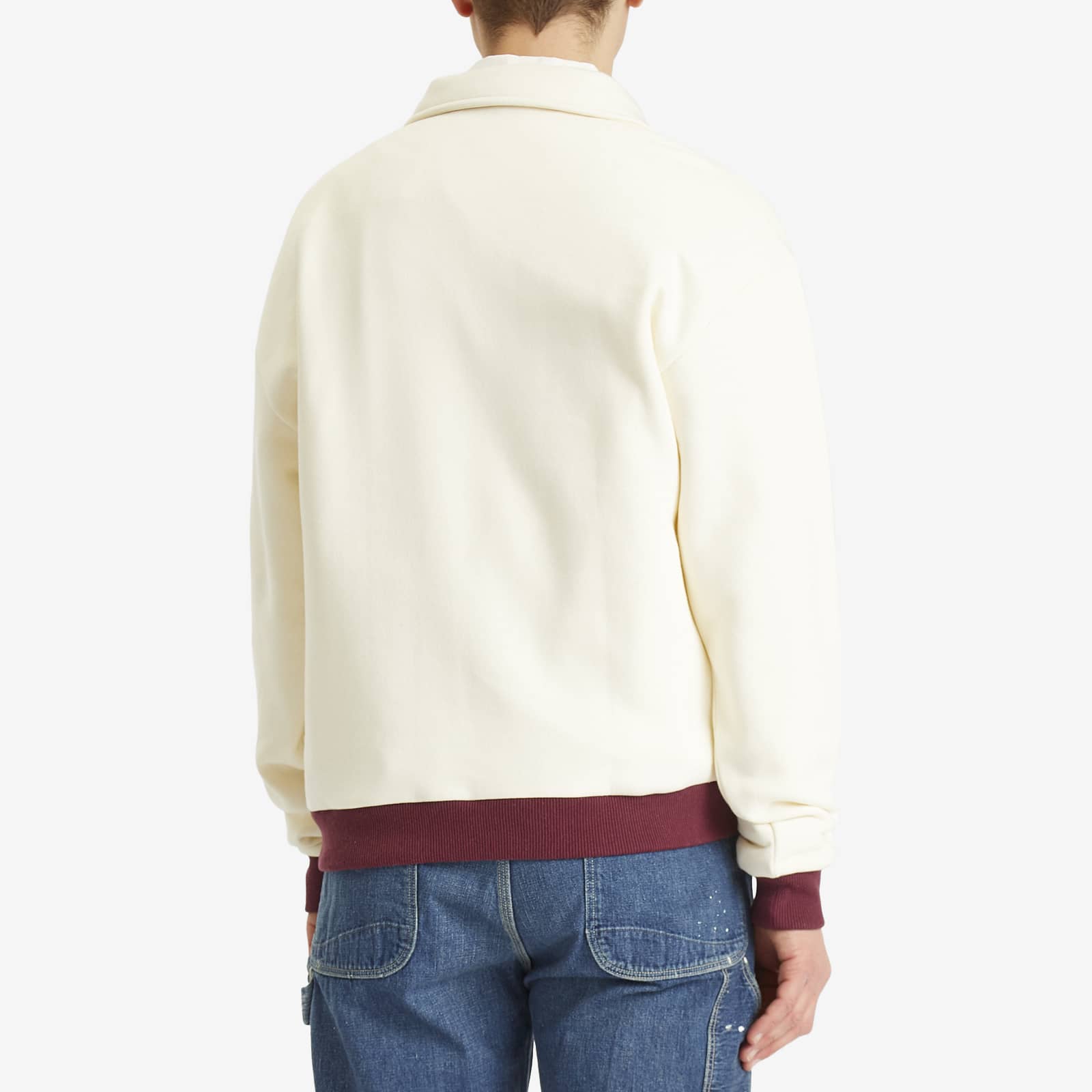 Dubbleware Contrast Quarter Zip Sweatshirt