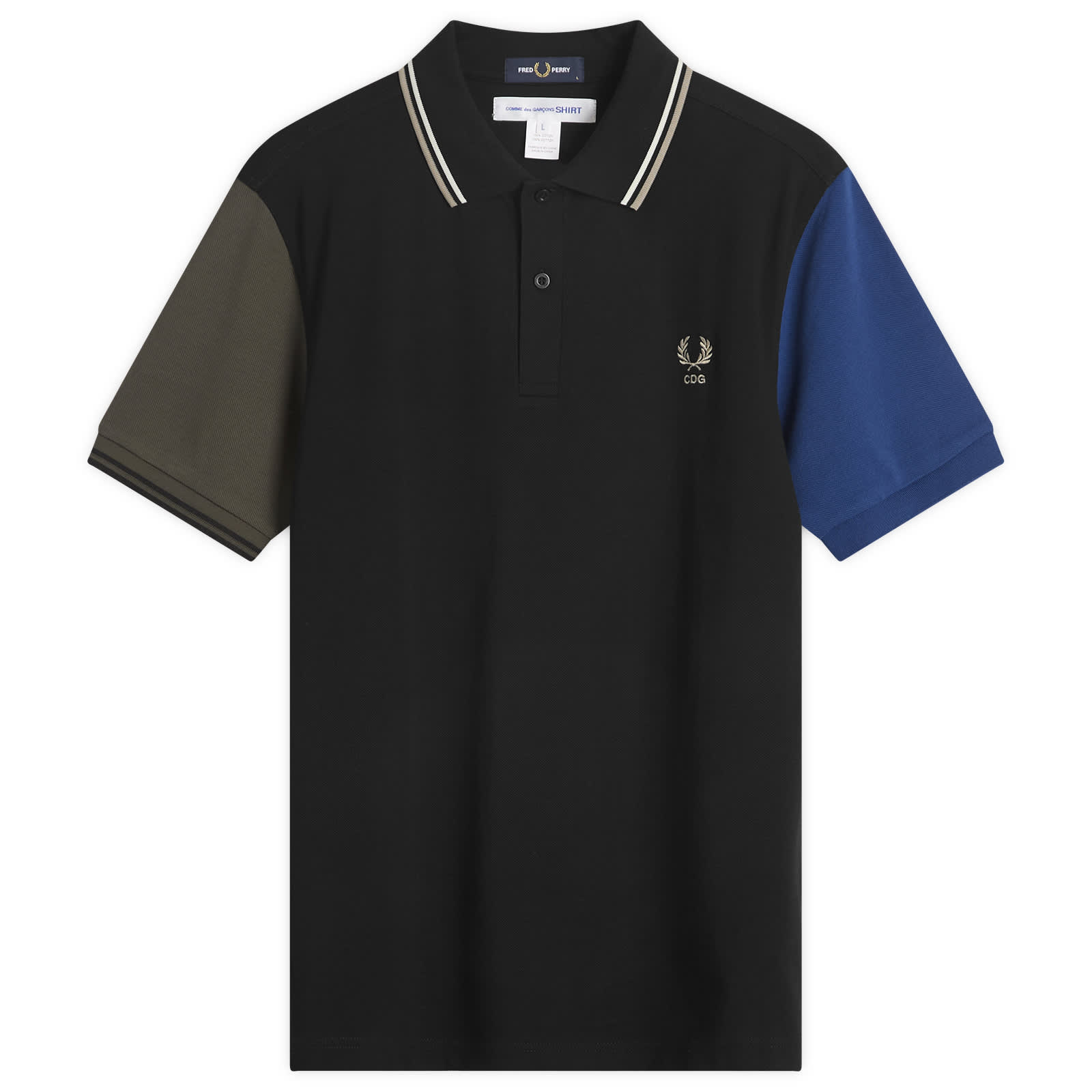 Comme des Garçons Shirt X Fred Perry Polo Shirt - Black