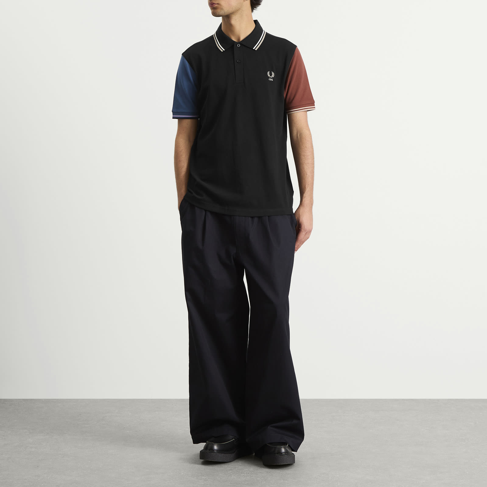 Comme des Garçons Shirt X Fred Perry Polo Shirt - Black