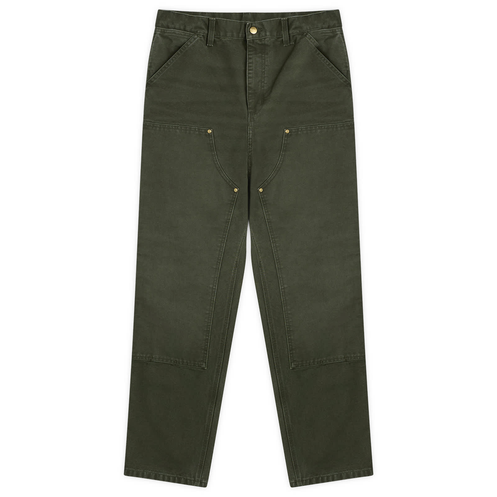Carhartt WIP Double Knee Pants - Olive Stone Canvas
