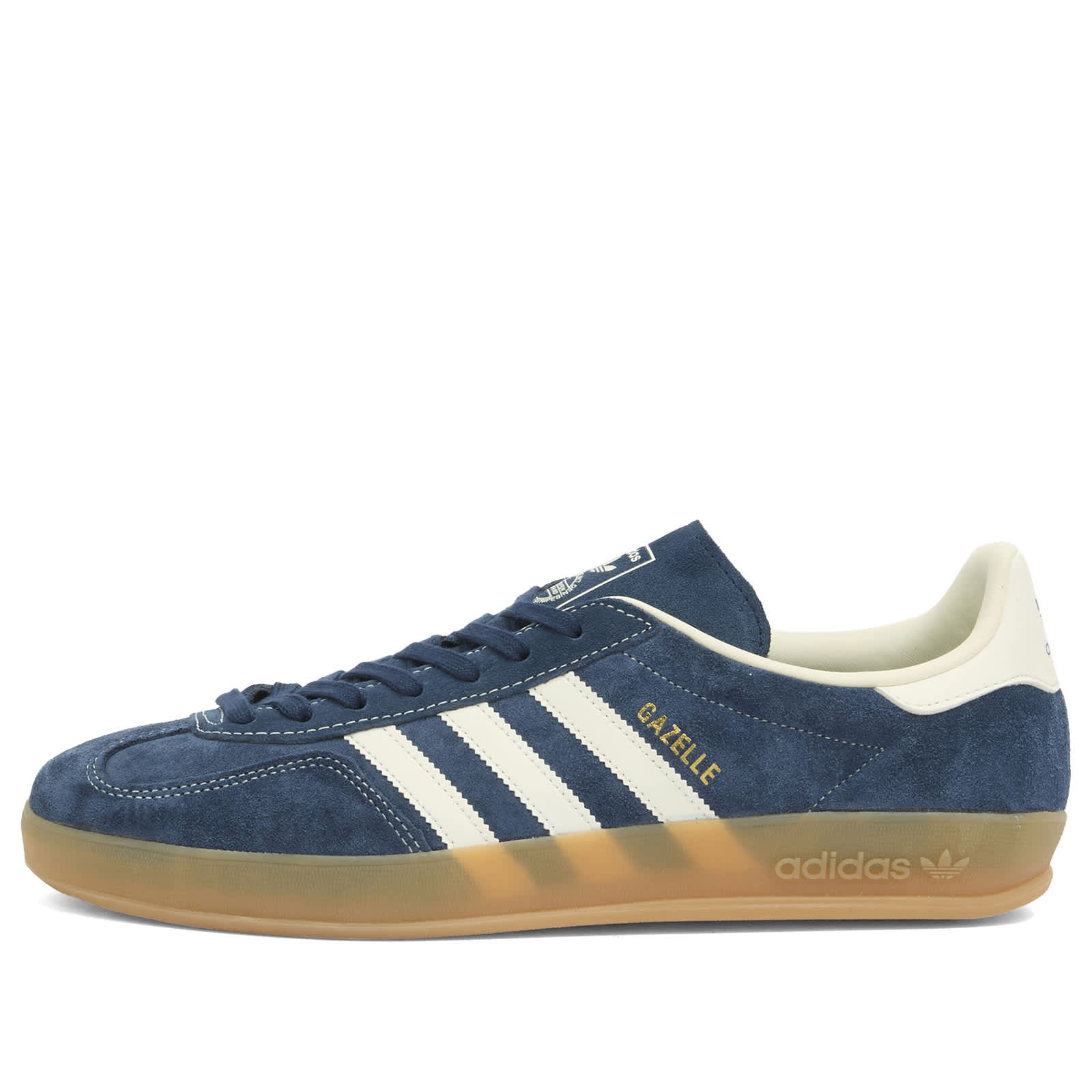 Adidas Gazelle Indoor Sneaker - Night Indigo, Off White & Gold