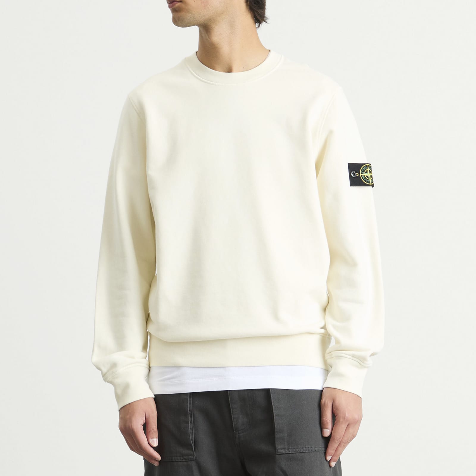 Stone Island Organic Cotton Fleece Sweatshirt