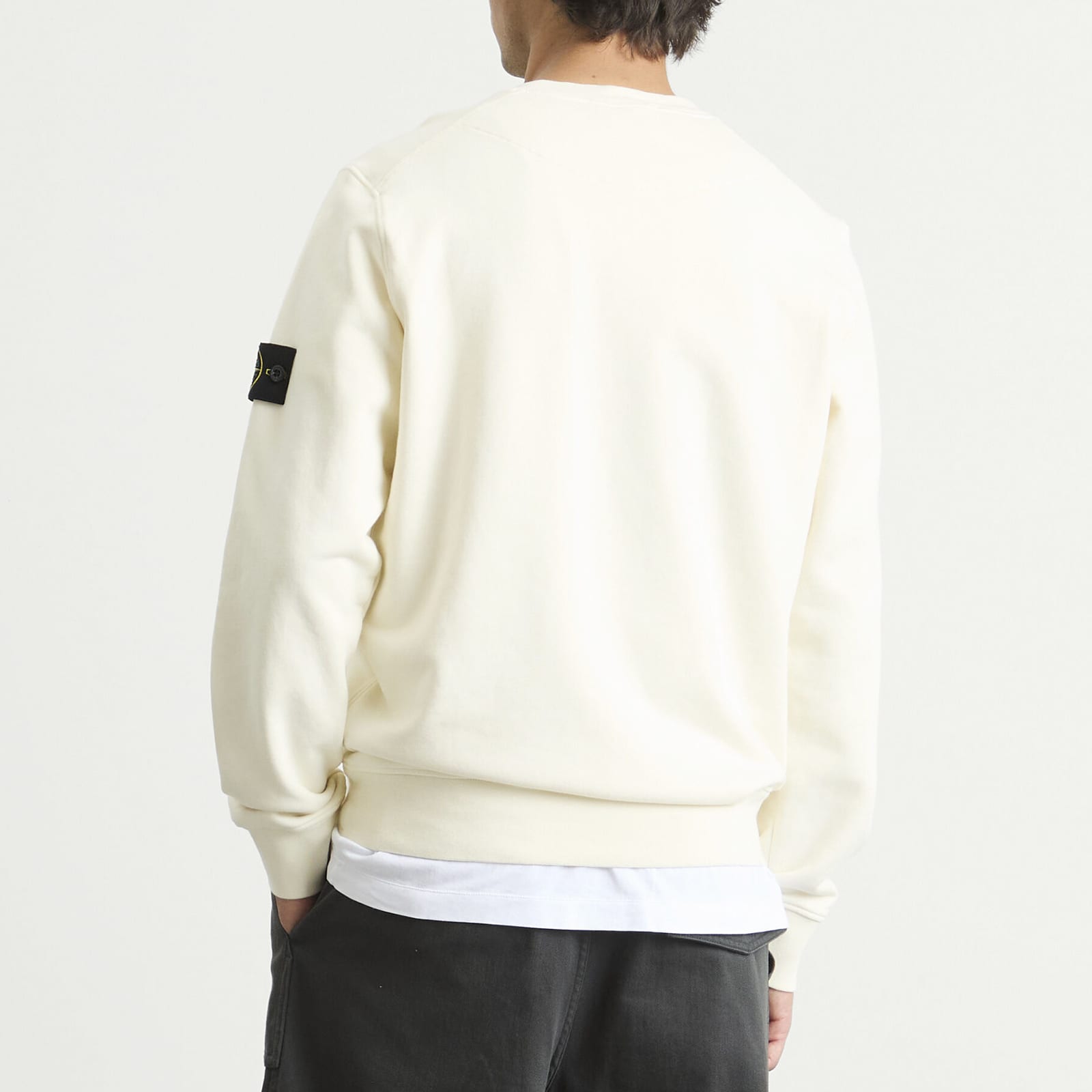 Stone Island Organic Cotton Fleece Sweatshirt