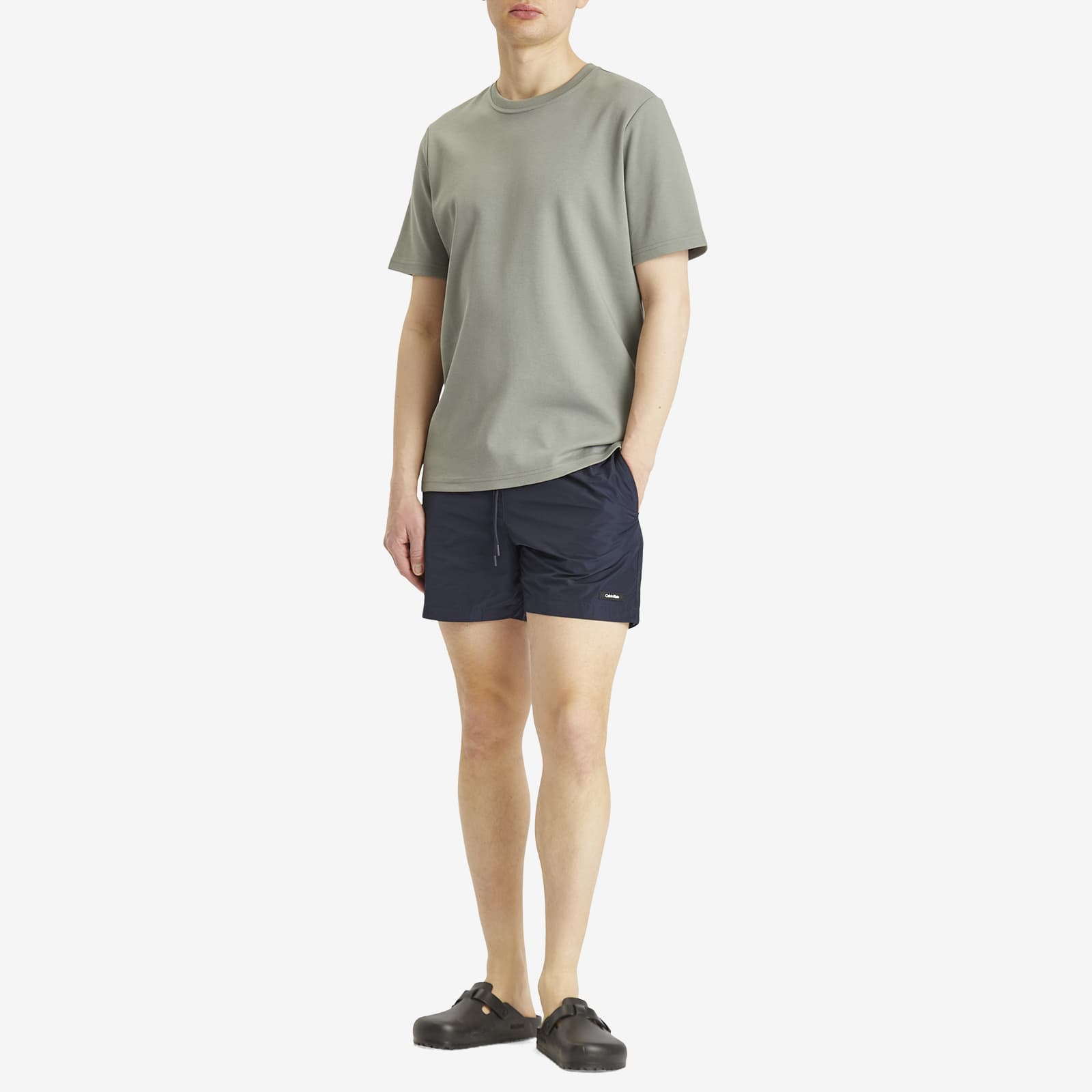 Calvin Klein Medium Drawstring Swim Shorts - Blue