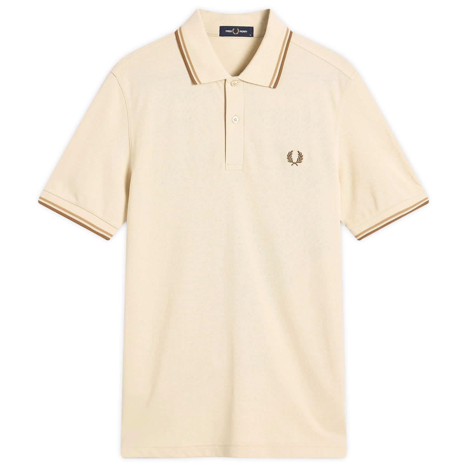 Fred Perry Twin Tipped Polo Shirt - Oat/Wrmst/Shdsto