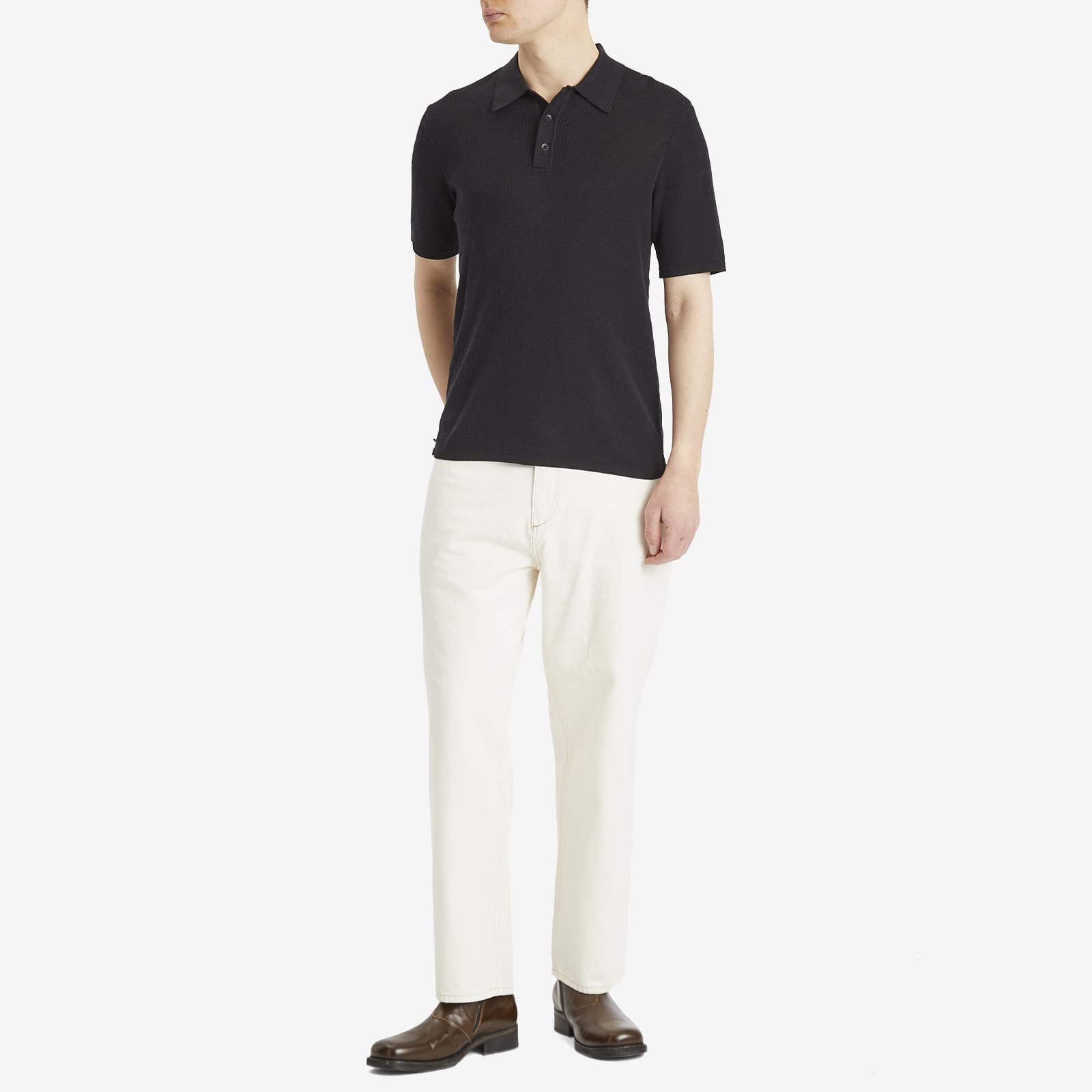 Rag & Bone Harvey Knit Polo Shirt