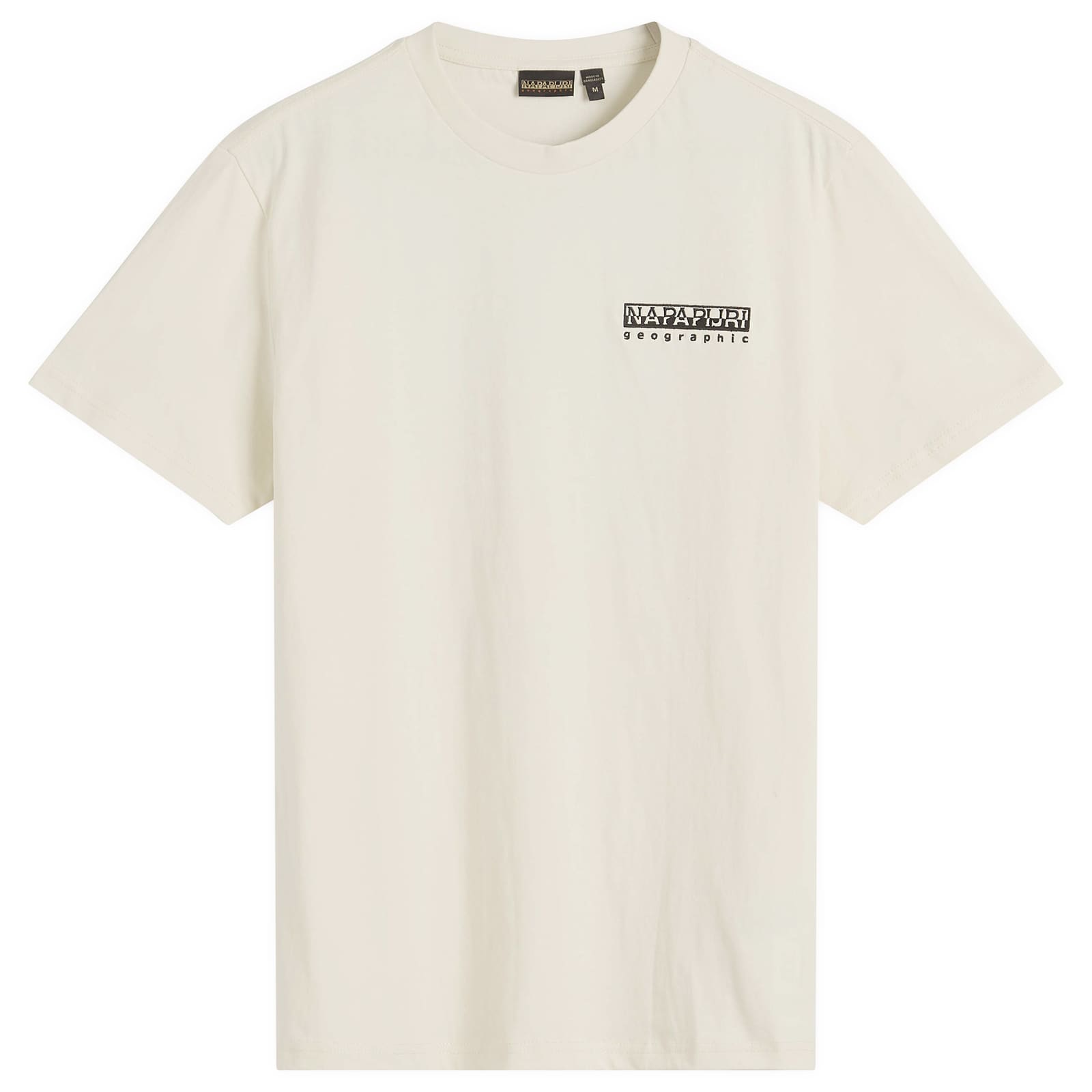 Napapijri Geographic Back Print T-Shirt - White Whisper