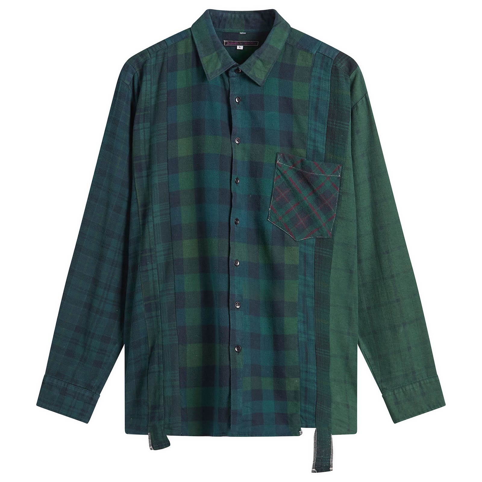 Needles 7 Cuts Over Dyed Flannel Shirt
