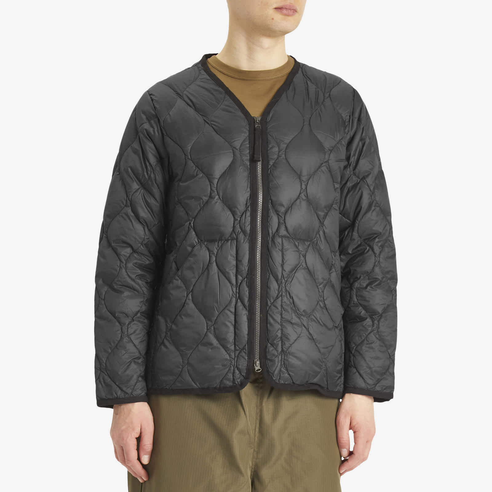 Taion Military Zip V-Neck Softshell Down Jacket