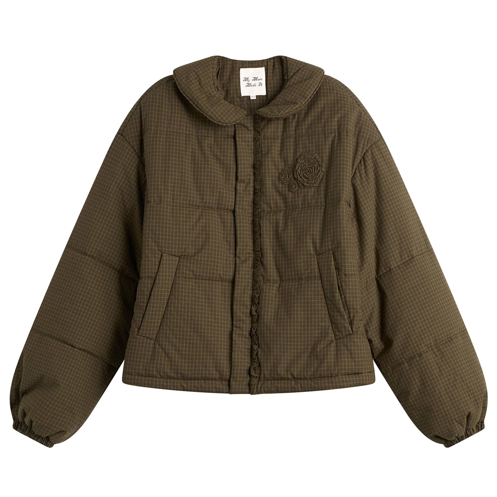 My Mum Made It Rosette Puffer Jacket