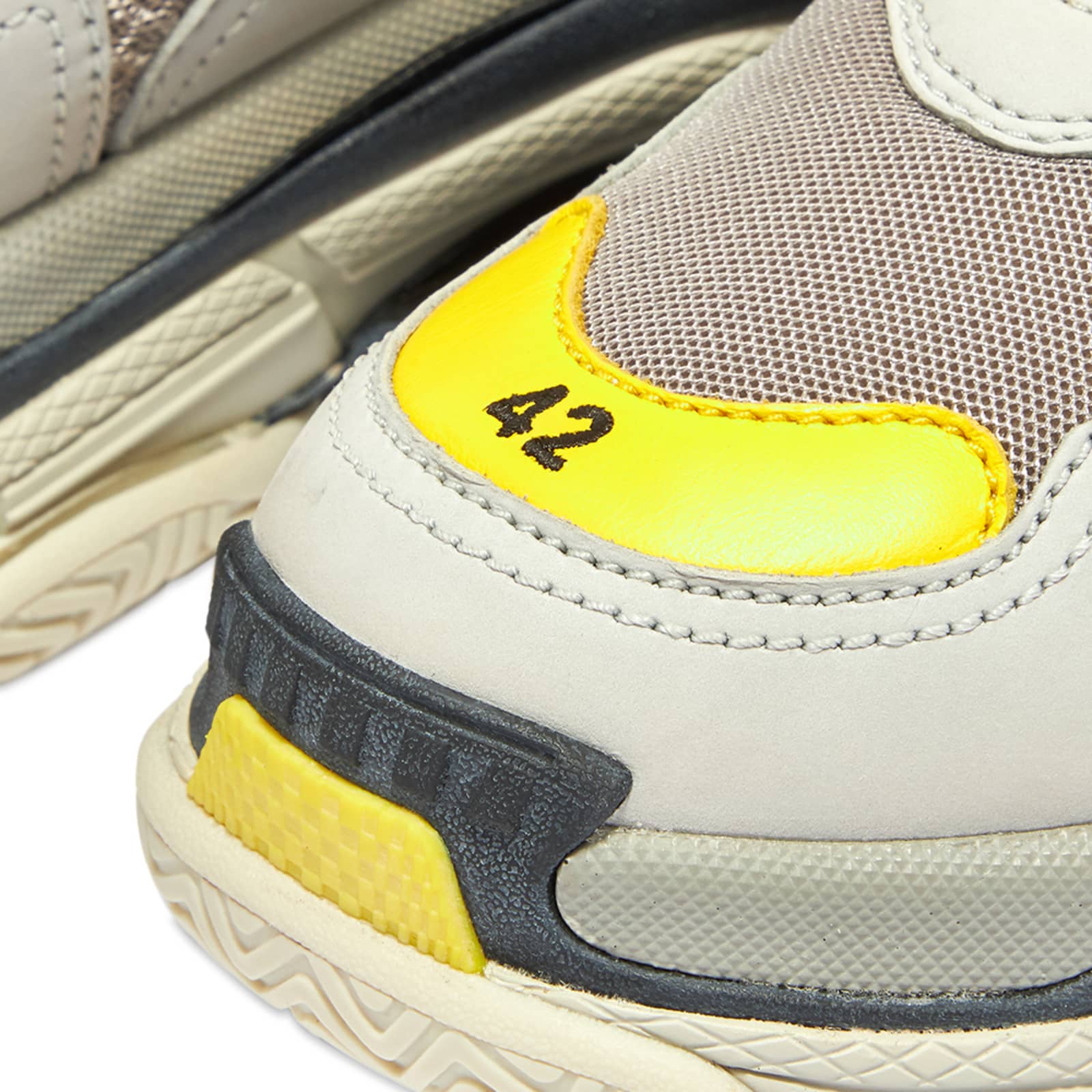 balenciaga triple s white and yellow