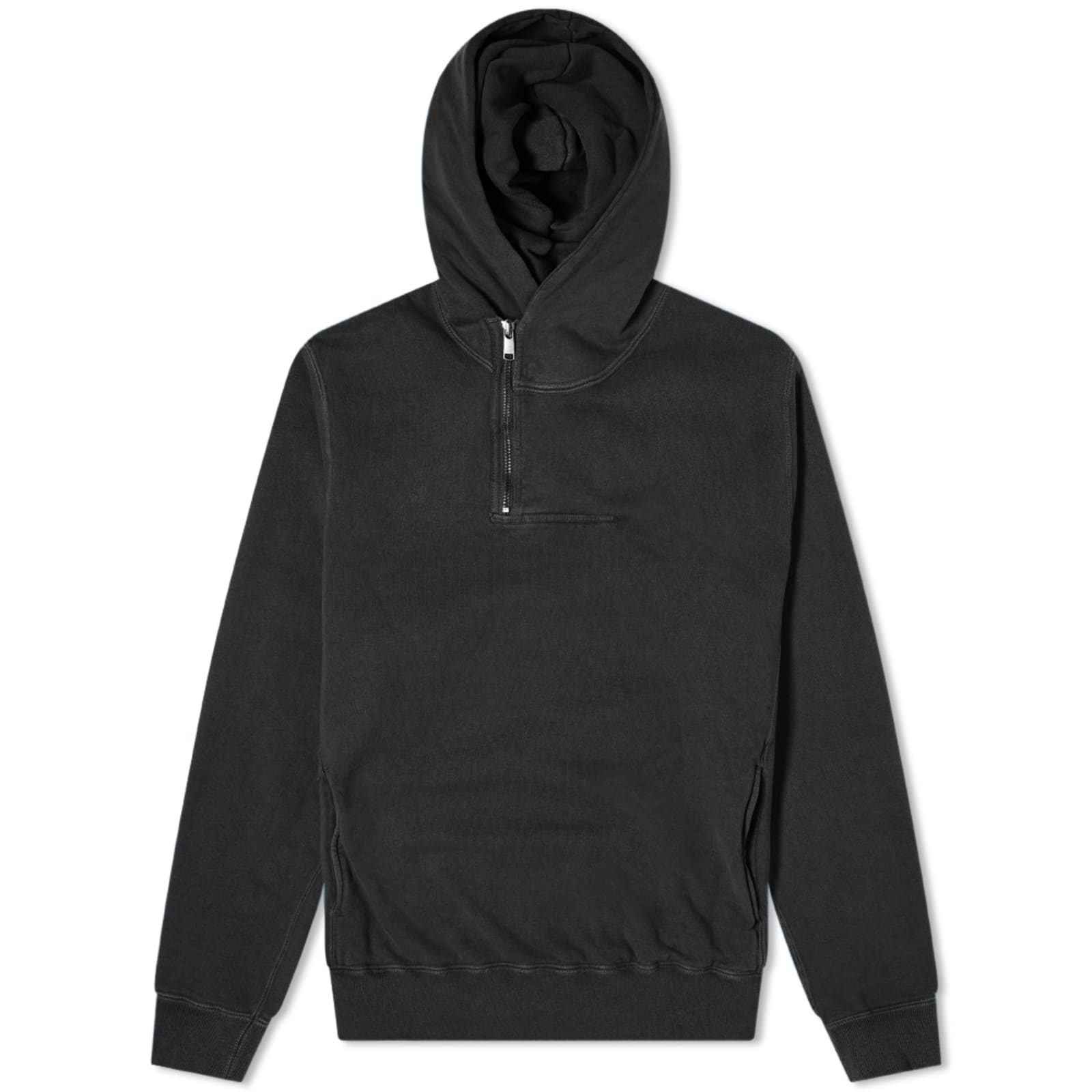 Half zip hoodie black clearance