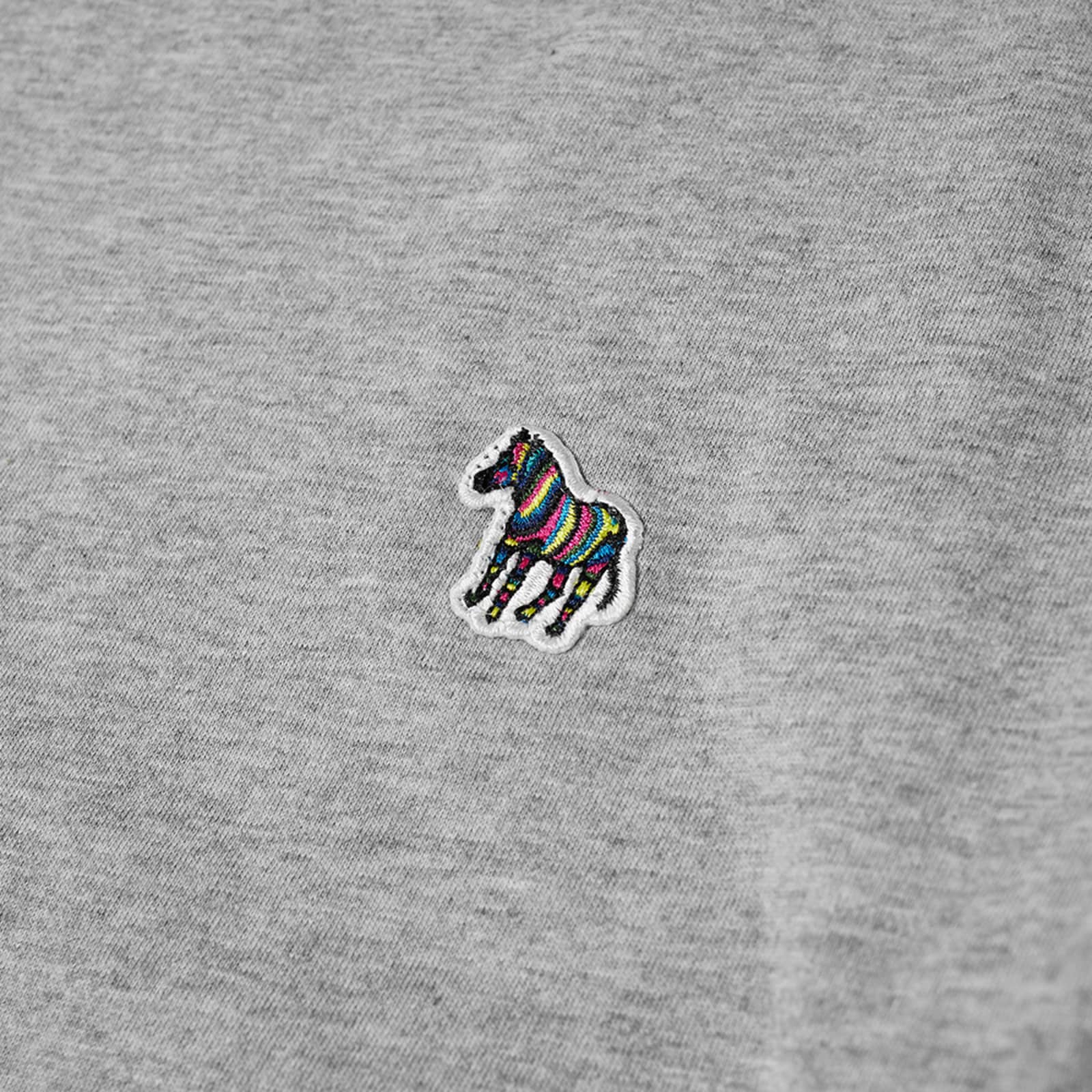 Paul Smith Long Sleeve Zebra Logo T Shirt Grey Marl END JP 
