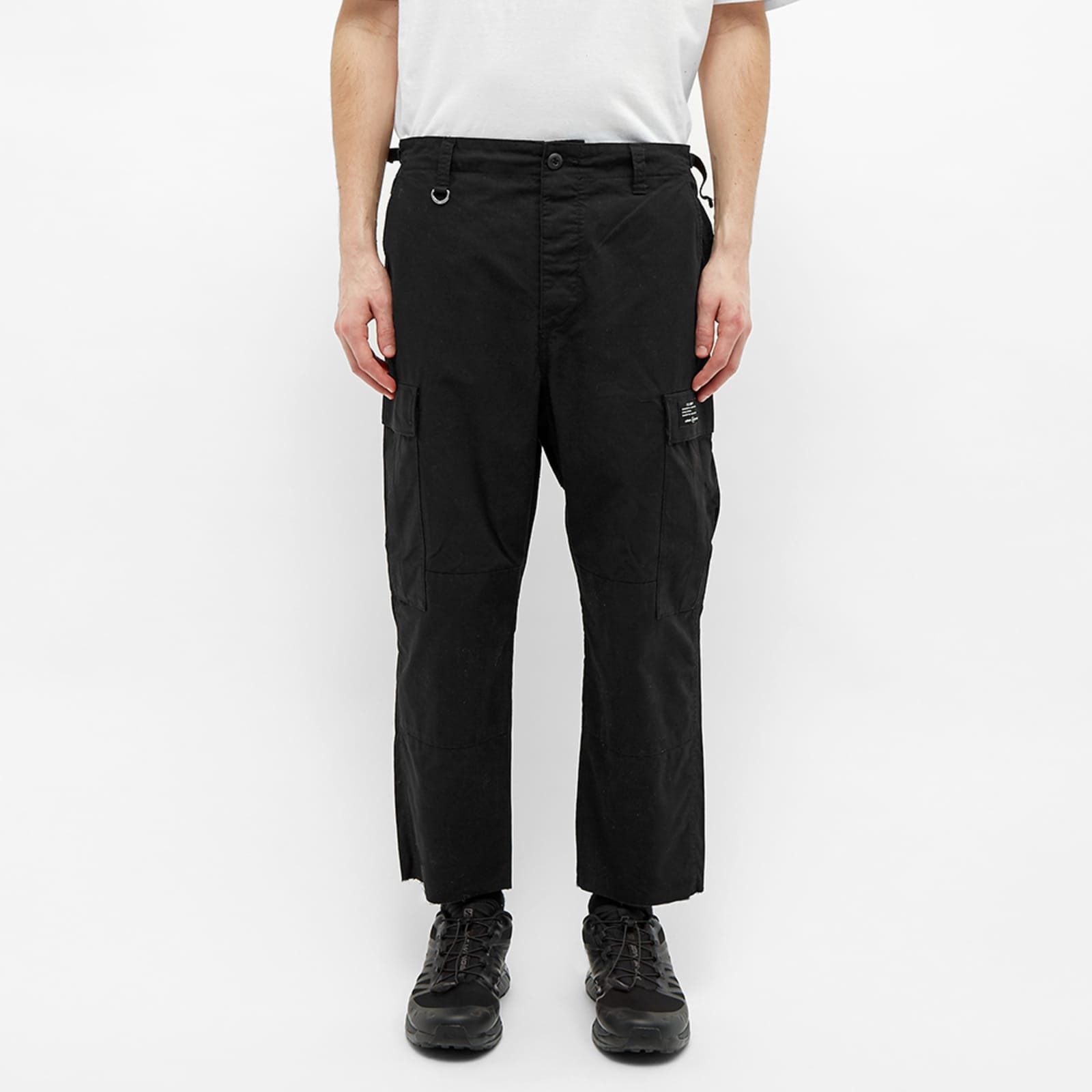 Uniform Experiment Cropped Cargo Pant Black END.