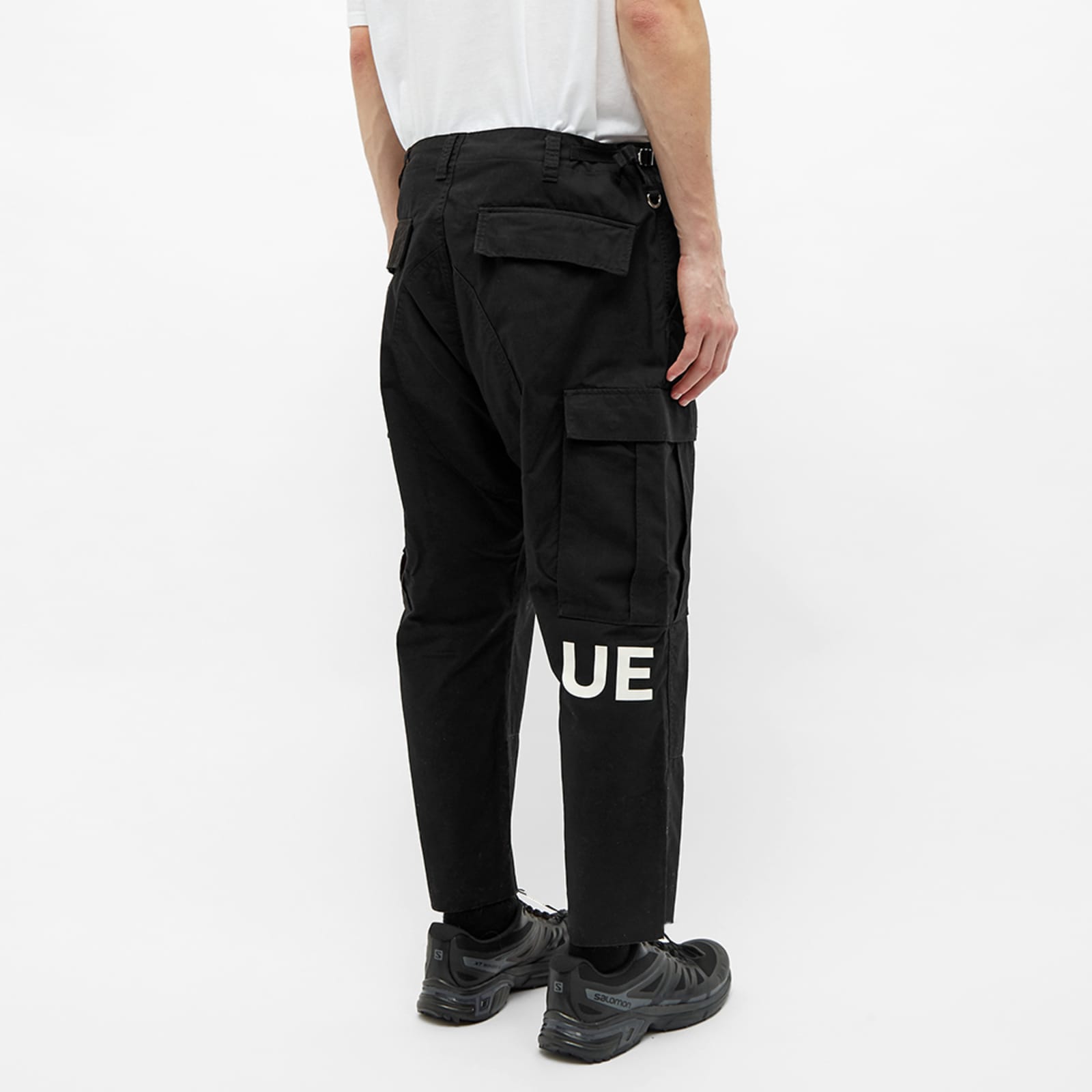 Uniform Experiment Cropped Cargo Pant Black END.