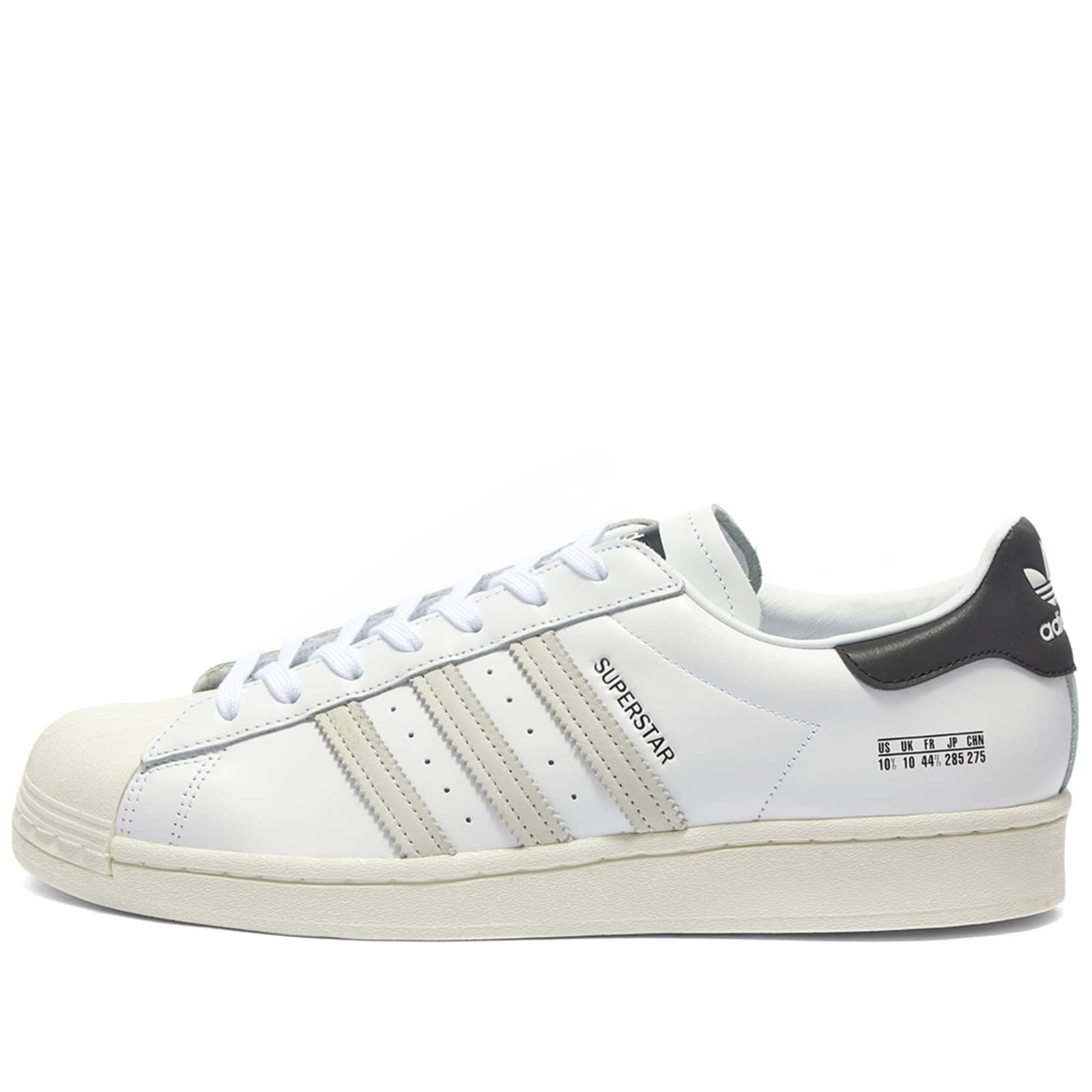 adidas superstar white and black