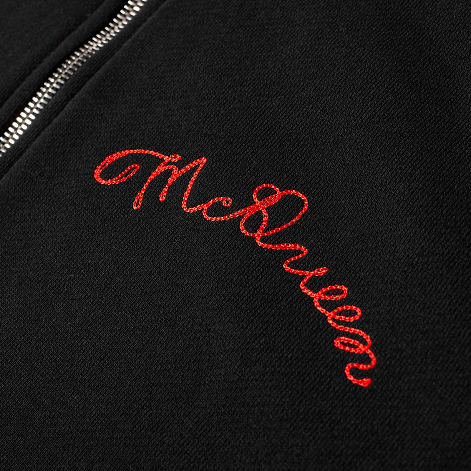 Alexander McQueen Logo Zip Hoodie Black END. (UK)