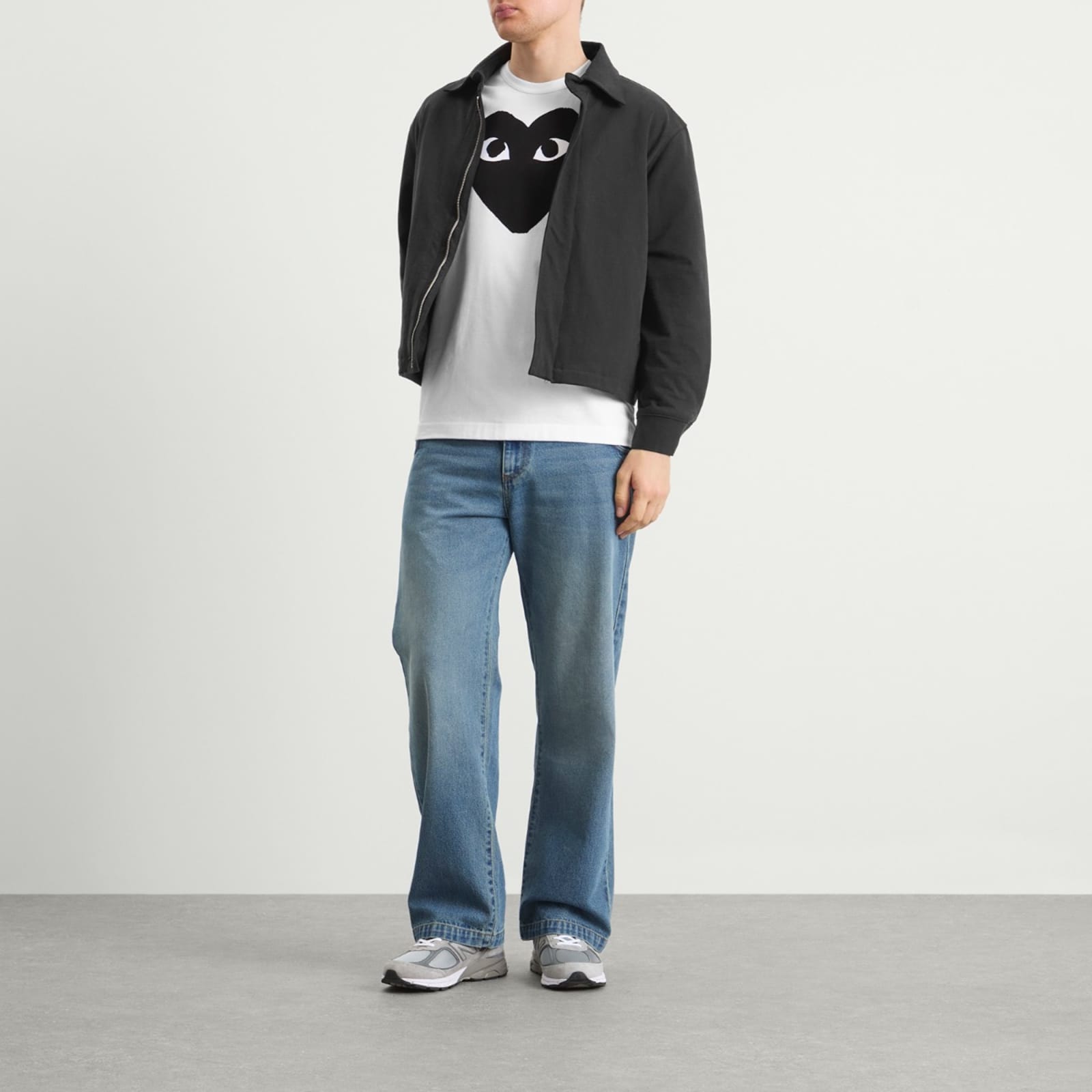 Comme des Garçons Play Heart Logo T-Shirt - White & Black