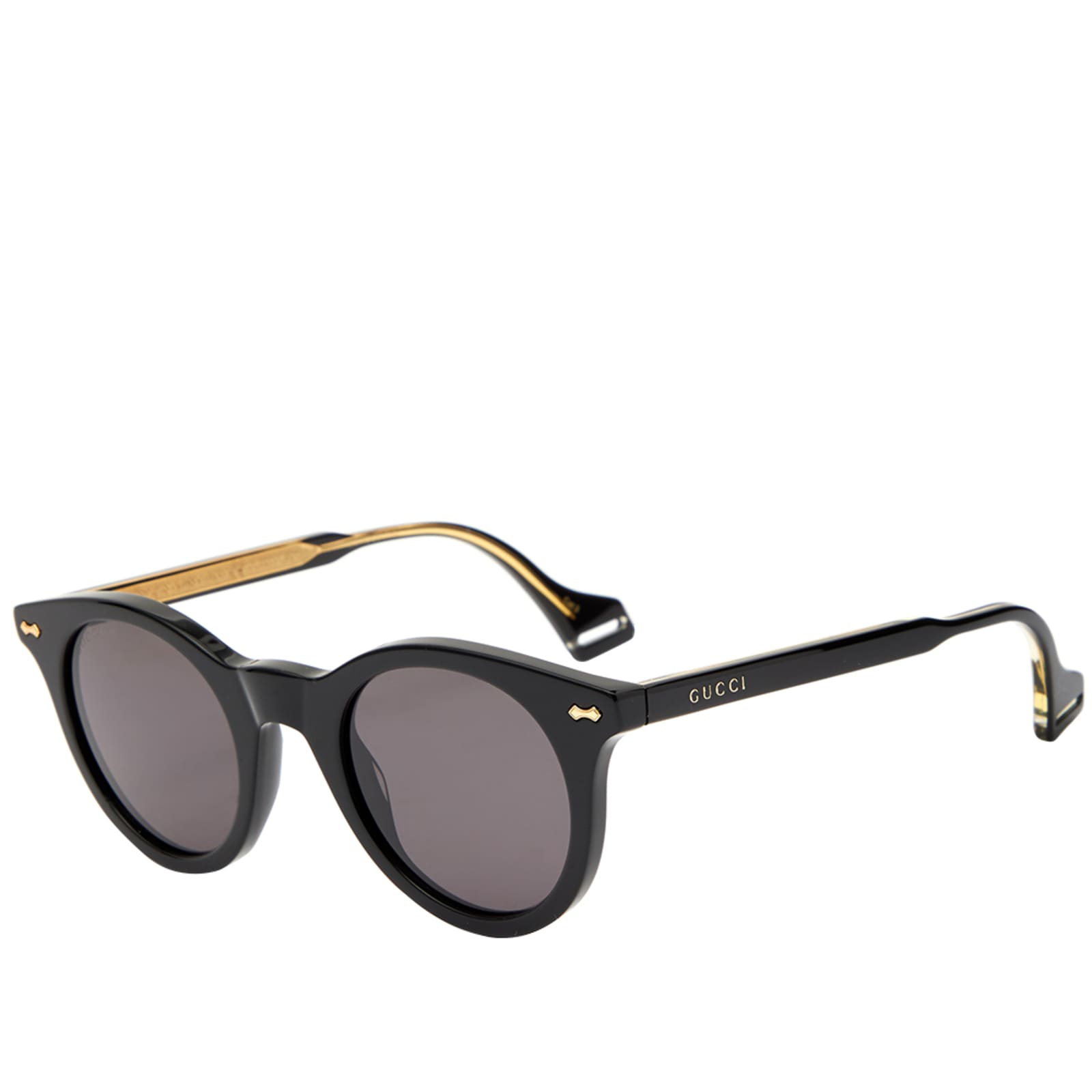 Gucci Lines Acetate Sunglasses Black & Grey END. (KR)