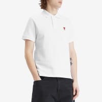 AMI Paris Small A Heart Polo - White