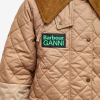 Barbour x Ganni Quilted Burghley Jacket - Honey & Light Trench