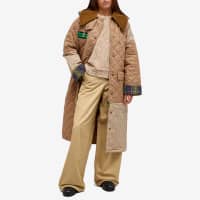 Barbour x Ganni Quilted Burghley Jacket - Honey & Light Trench