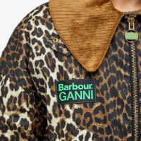 Barbour x Ganni Printed Bomber Jacket - Leopard Print