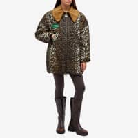 Barbour x Ganni Printed Bomber Jacket - Leopard Print