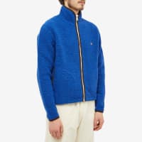 Drake's Boucle Wool Fleece Jacket - Navy