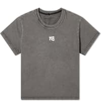 Alexander Wang Essential Shrunken T-Shirt - Washed Black