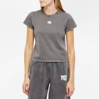 Alexander Wang Essential Shrunken T-Shirt - Washed Black