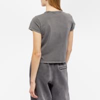 Alexander Wang Essential Shrunken T-Shirt - Washed Black
