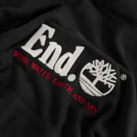 END. x Timberland Logo Hoodie - Black