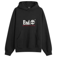 END. x Timberland Logo Hoodie - Black