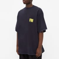 Balenciaga FBI Oversized T-Shirt - Marine Blue & Yellow