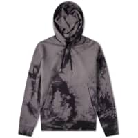 Helmut Lang Tie-Dye Logo Popover Hoody - Grey & Black