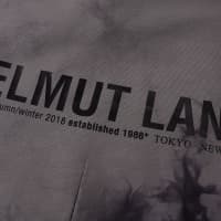 Helmut Lang Tie-Dye Logo Popover Hoody - Grey & Black