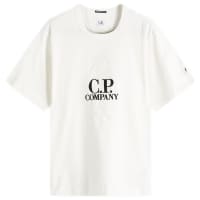 C.P. Company 30/2 Embroidered Twisted British Sailor T-Shirt - Gauze White