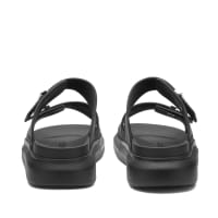 Alexander McQueen Rubber Oversized Sandal - Black & Silver